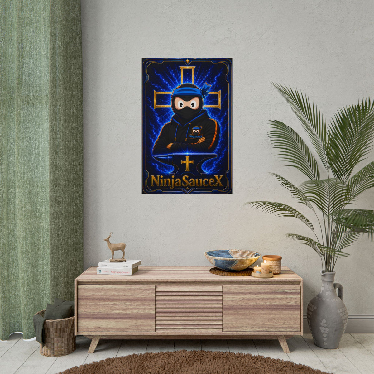NinjaSauceX Poster — Streamer Wall Art (Rolled Poster)