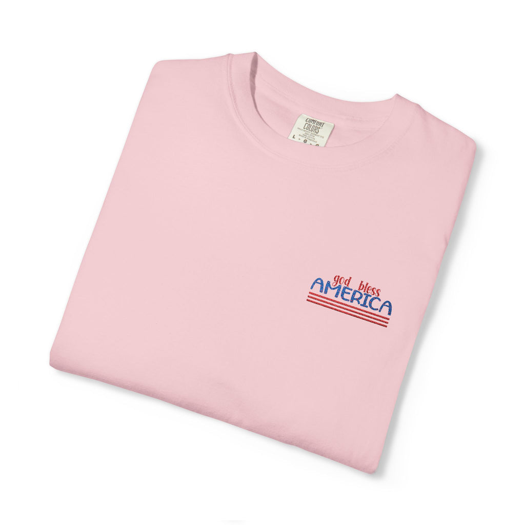 Patriotic Wave T-Shirt — American Flag Surf Graphic