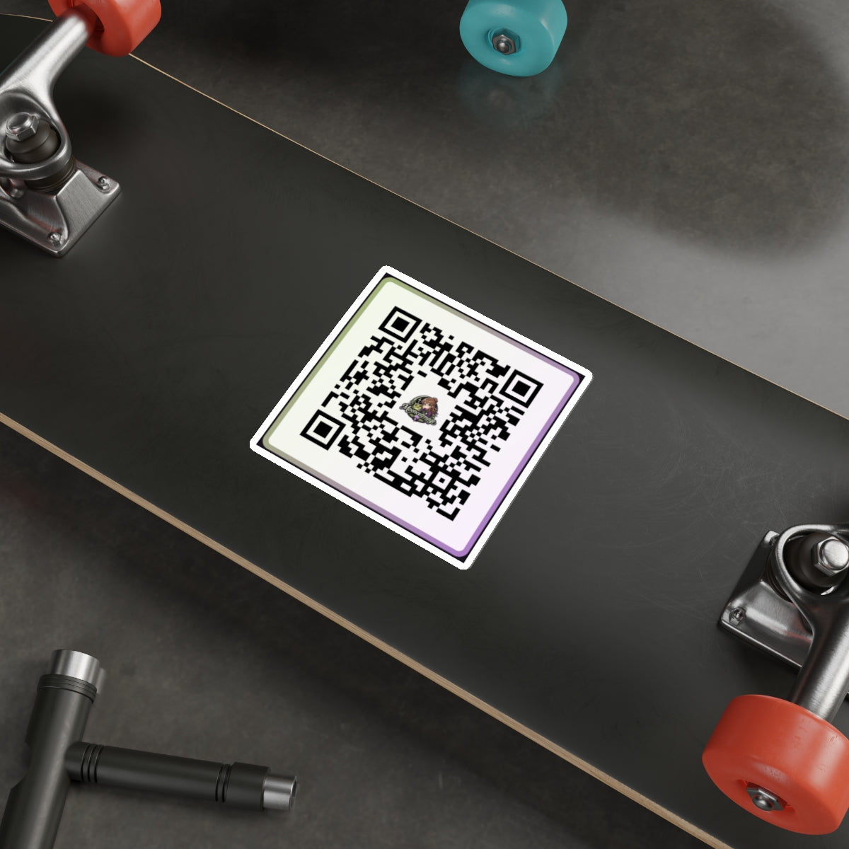 Mooncalfmage Streamer QR Code Die-Cut Sticker Indoor/Outdoor