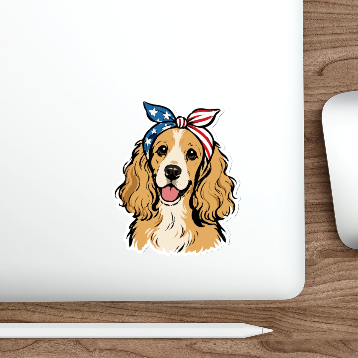 Copy of Patriotic Sticker Pack — Lady w/ bandana 4th of July Red White Blue Die-Cut Stickers