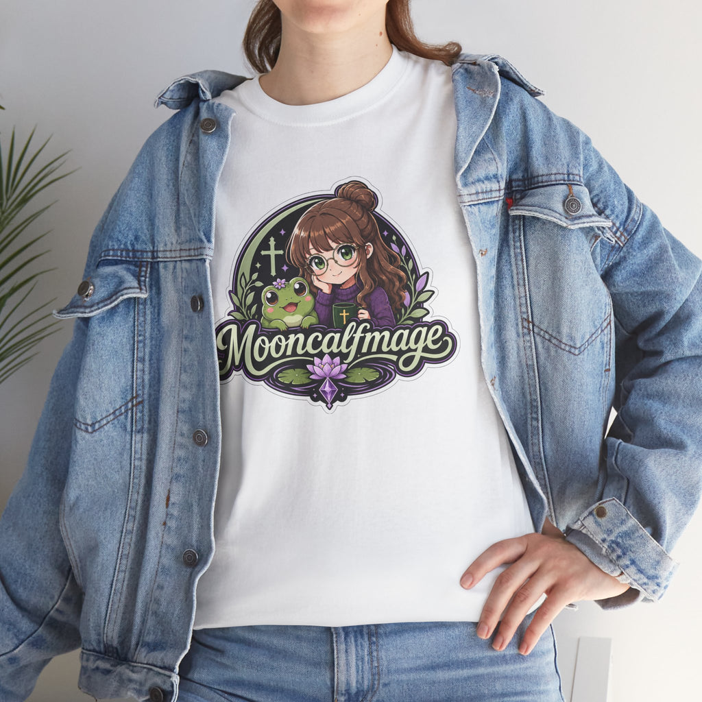 MOONCALFMAGE Logo Tee - Gamer/Streamer T-Shirt Blue GBSG (Gather)