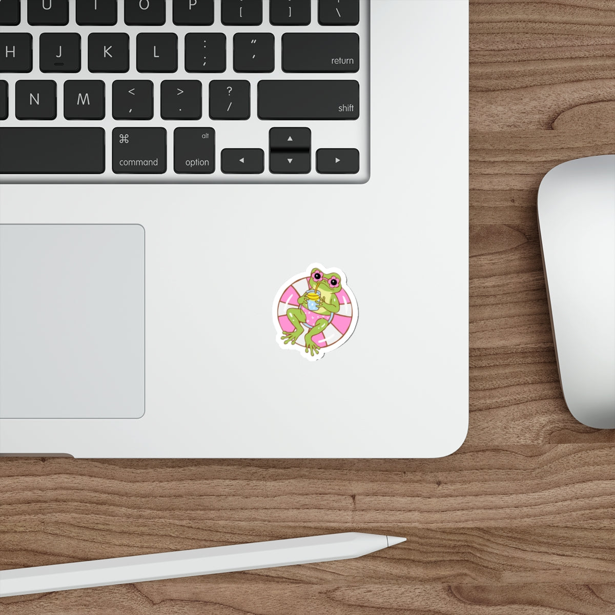 Summer Pool Vibe, Frog on float sticker