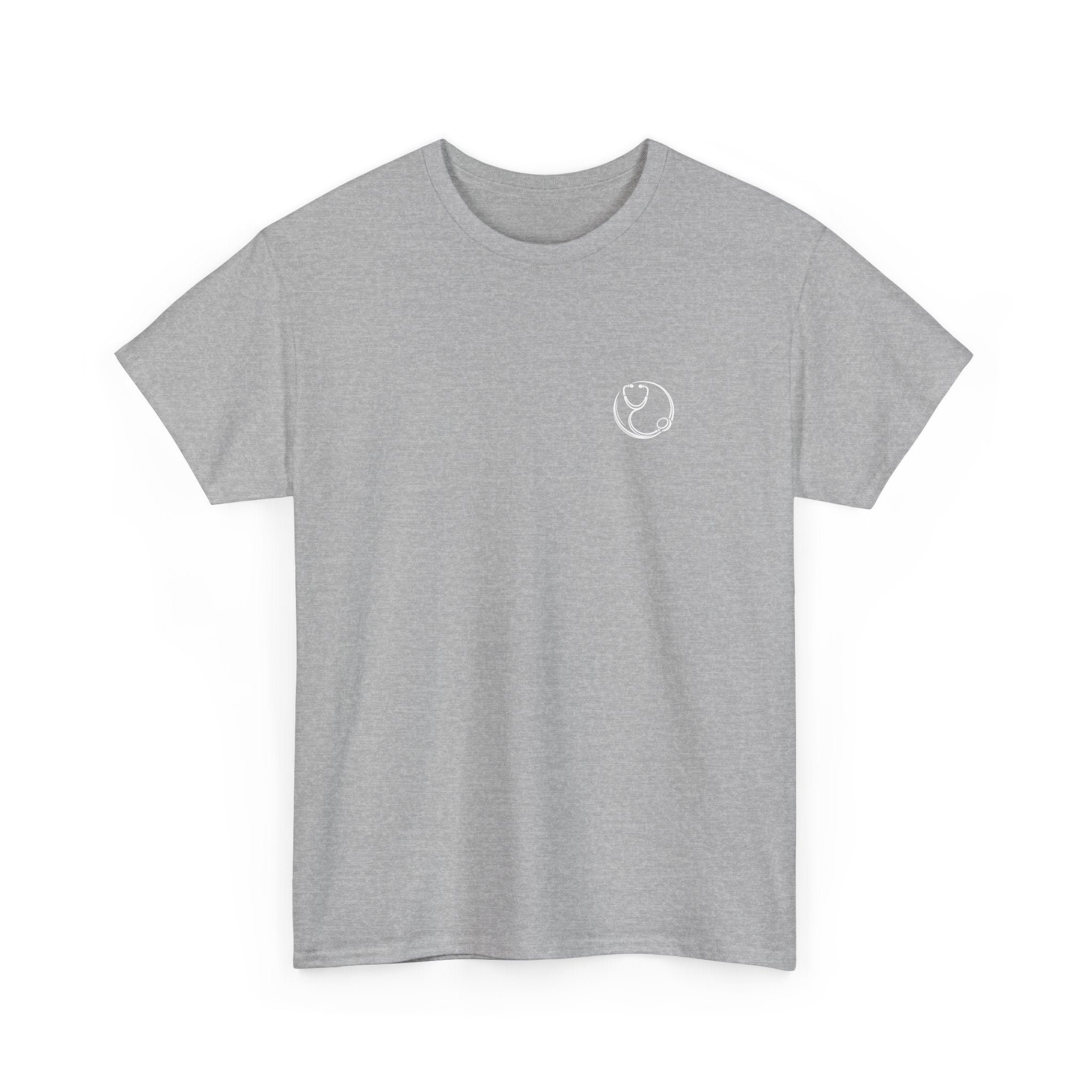 DoctorJSWAYS Let Me Explain T-Shirt — Minimal Logo Black Tee with Bold Back Text