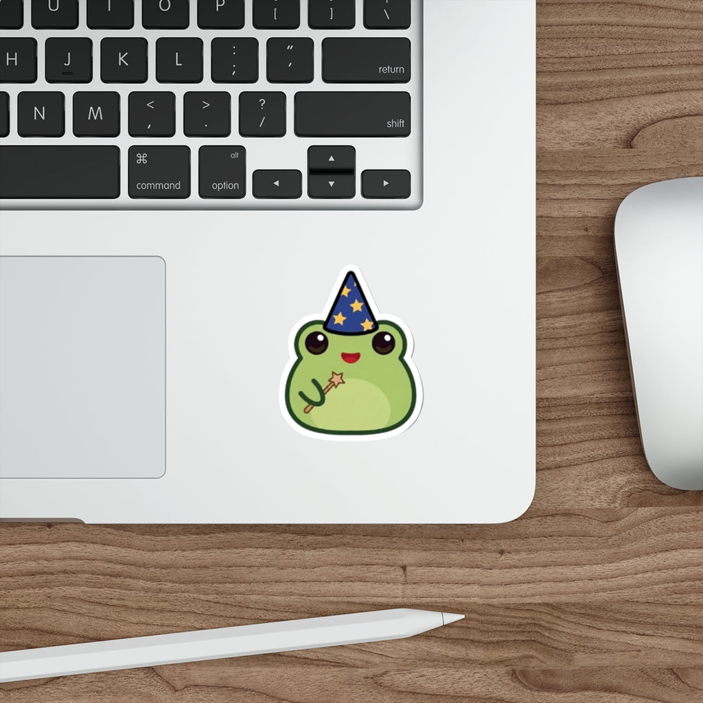 Frog Mage Die-Cut Sticker