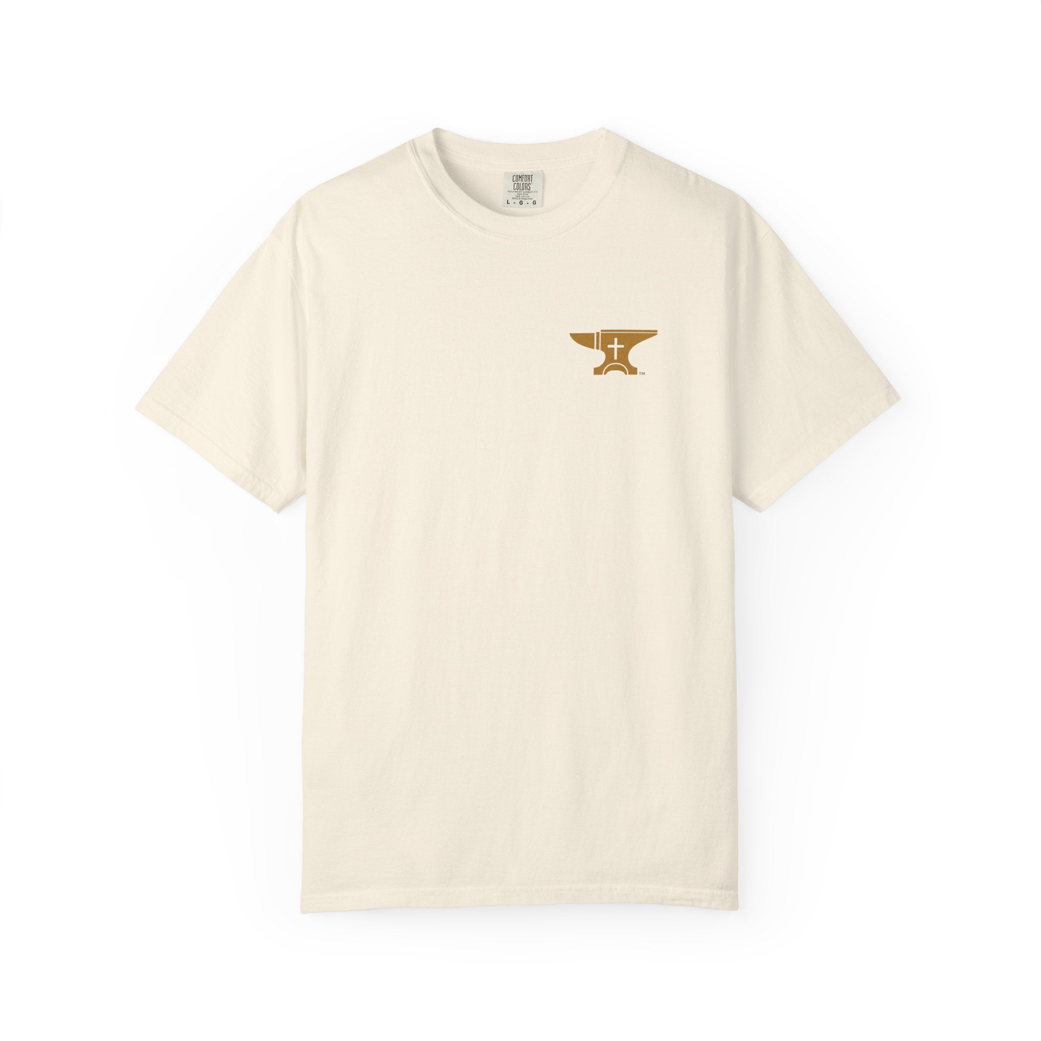 FaithForge Gaming T-Shirt — Logo Tee with Anvil & Cross (Christian Gamer Apparel)
