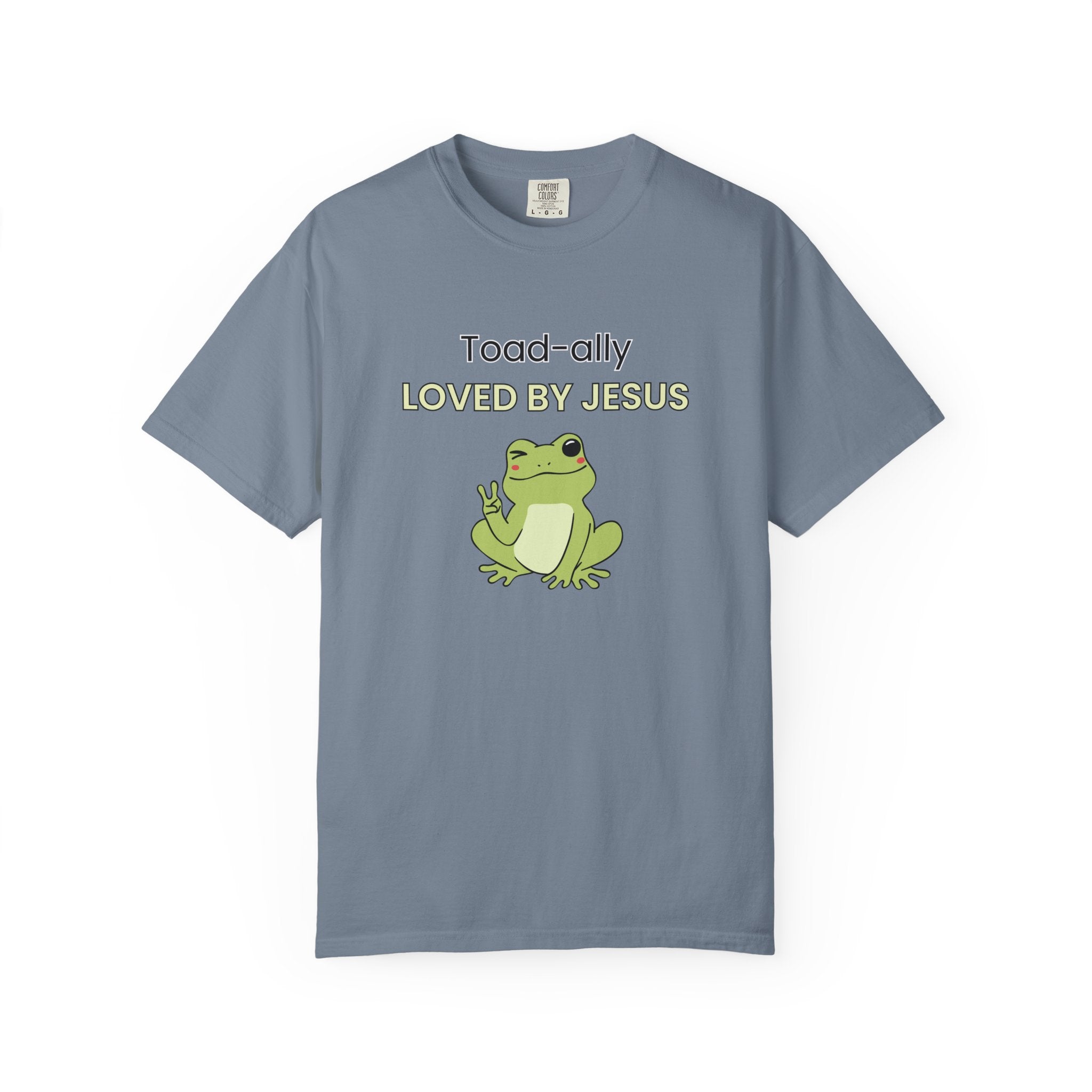 T-shirt - "Toad-ally Loved by Jesus" Cute Frog Christian Tee