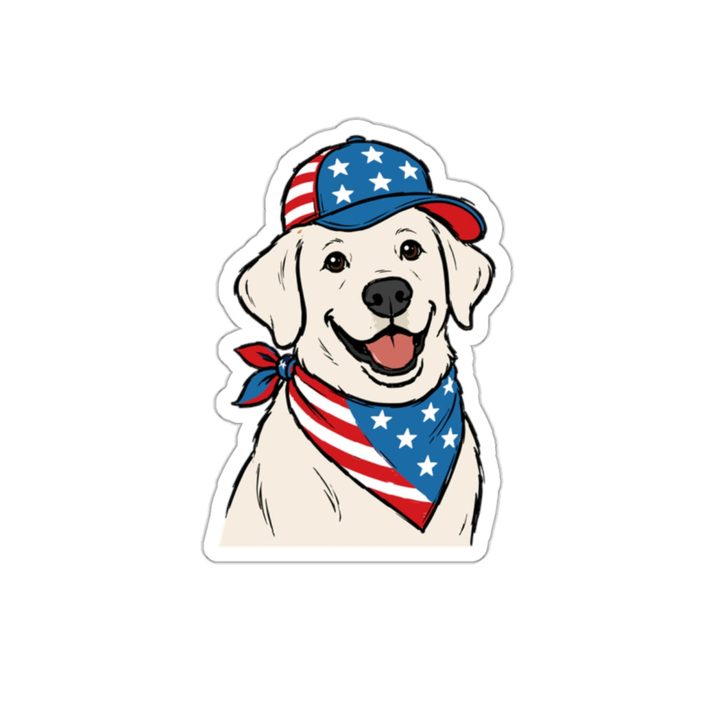 Patriotic Sticker Pack — Love your Lab 4th of July Red White Blue Die-Cut Stickers