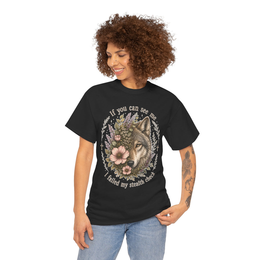 seawolf Floral Tee — "If you can see me I failed my stealth check" Graphic T-Shirt