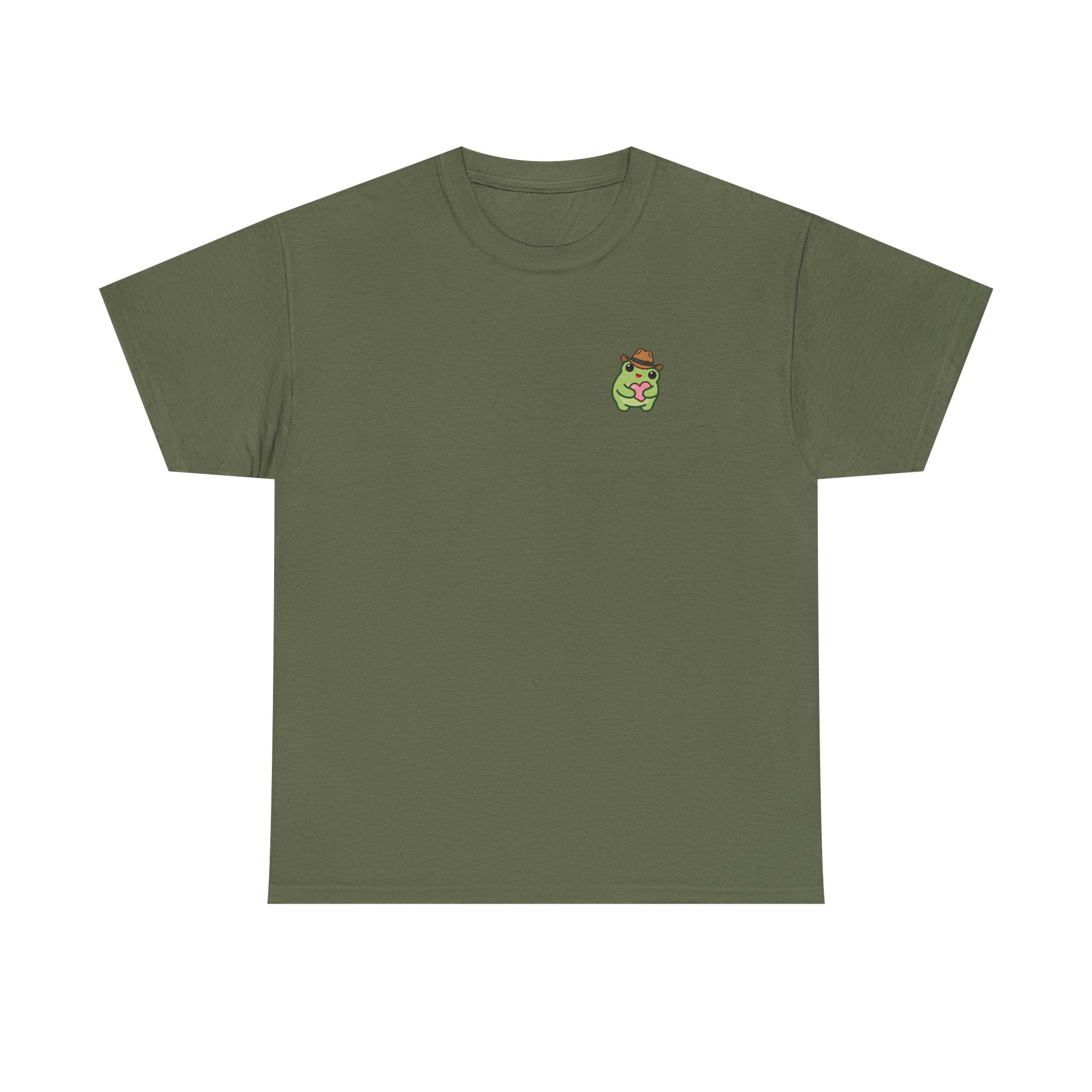 T-Shirt — Cute Smiling Frog holding heart