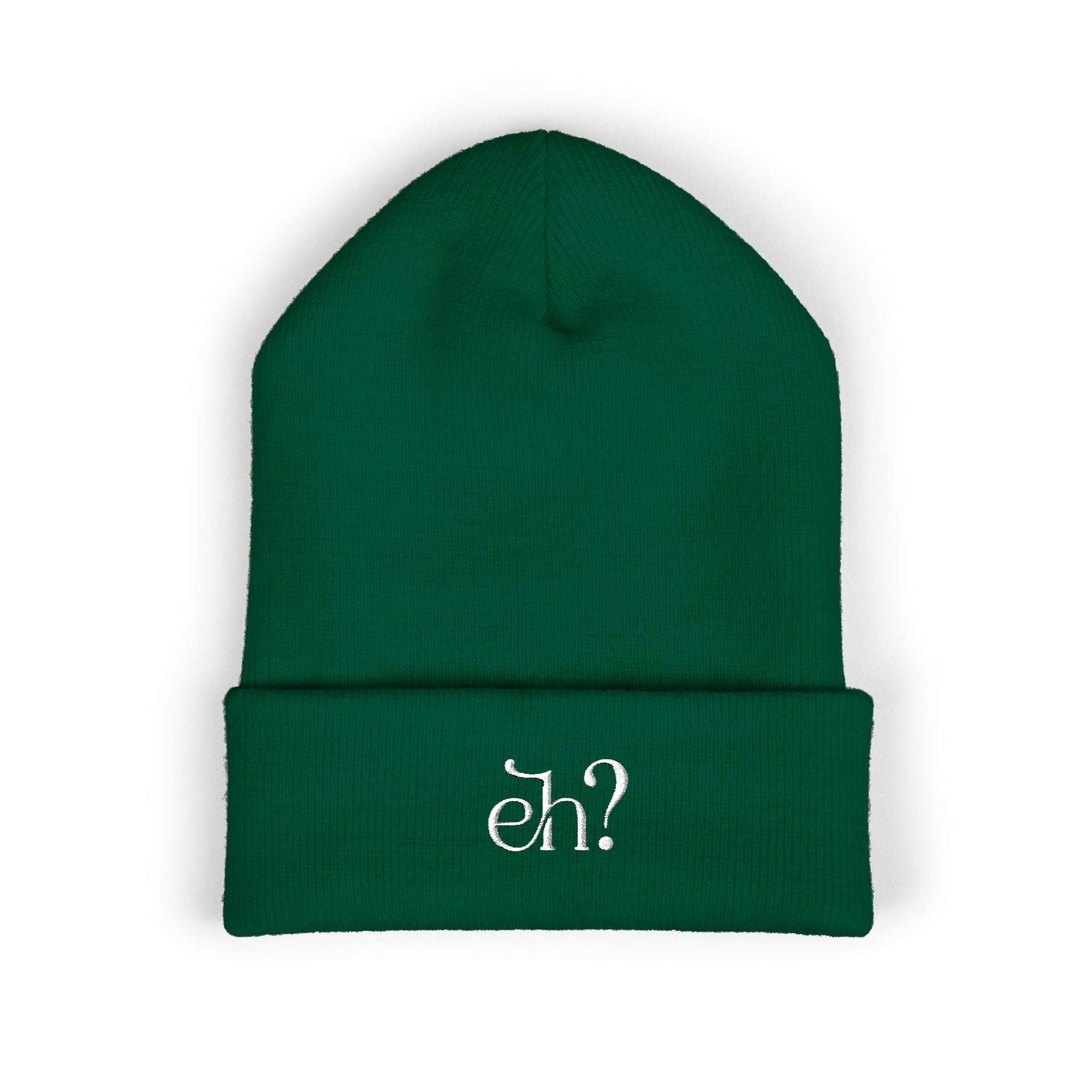 (Canada) Embroidered “eh?” Knit Toque