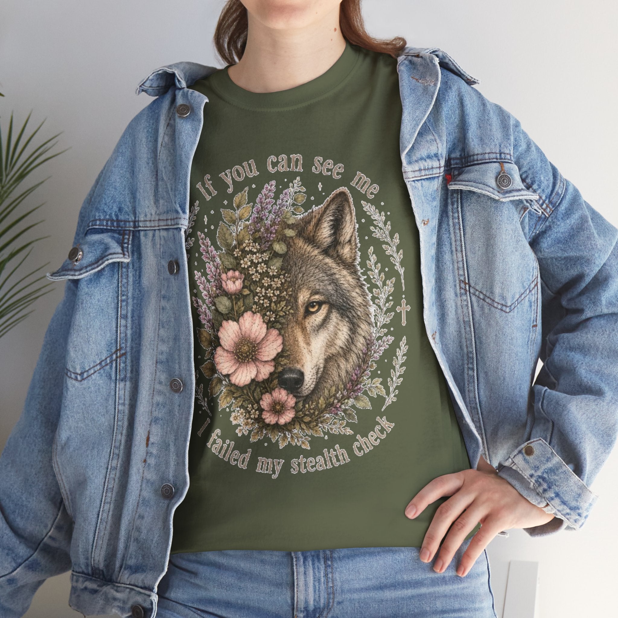 seawolf Floral Tee — "If you can see me I failed my stealth check" Graphic T-Shirt