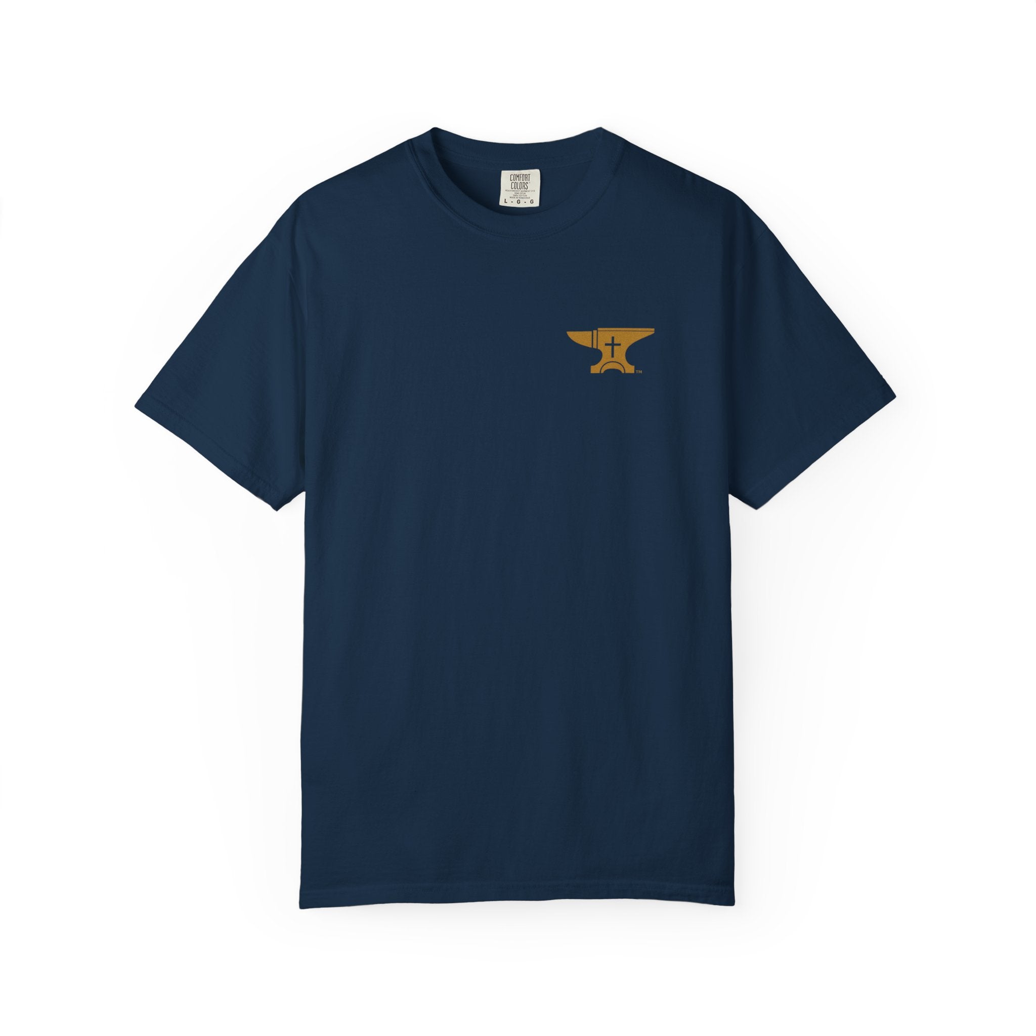 FaithForge Gaming T-Shirt — Logo Tee with Anvil & Cross (Christian Gamer Apparel)