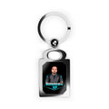 Romans1014XP Rectangle Photo Keyring — Streamer Keychain