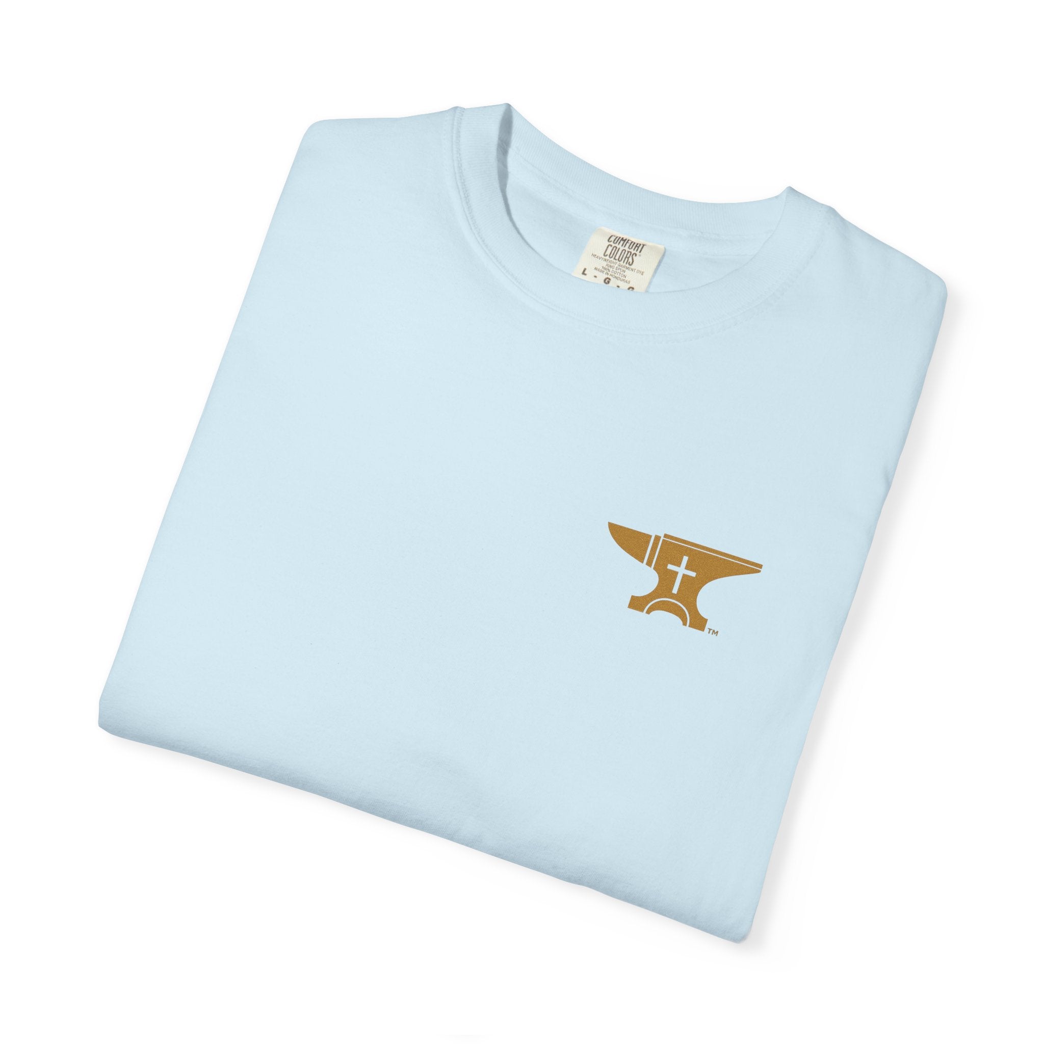 FaithForge Gaming T-Shirt — Logo Tee with Anvil & Cross (Christian Gamer Apparel)