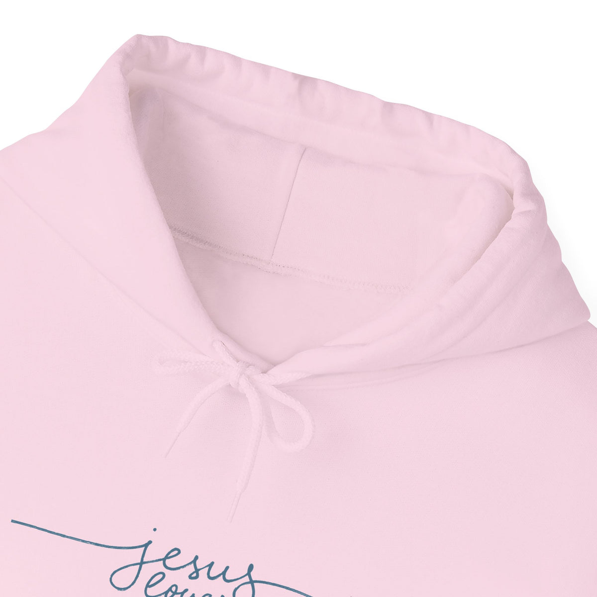 Jesus Loves You Script Hoodie — Minimal Christian Faith Pullover