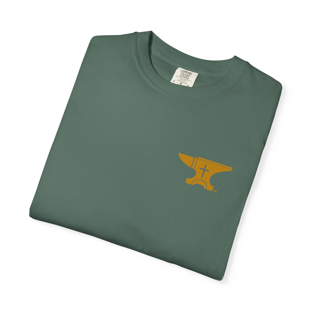 FaithForge Gaming T-Shirt — Logo Tee with Anvil & Cross (Christian Gamer Apparel)