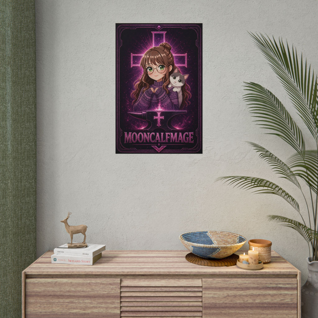 MOONCALFMAGE Poster — Streamer Wall Art (Rolled Poster) Vert