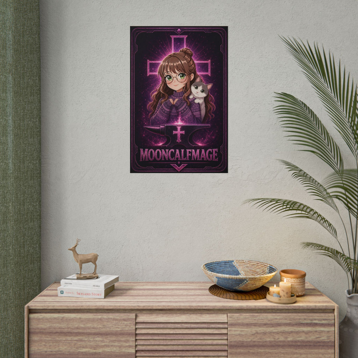 MOONCALFMAGE Poster — Streamer Wall Art (Rolled Poster) Vert