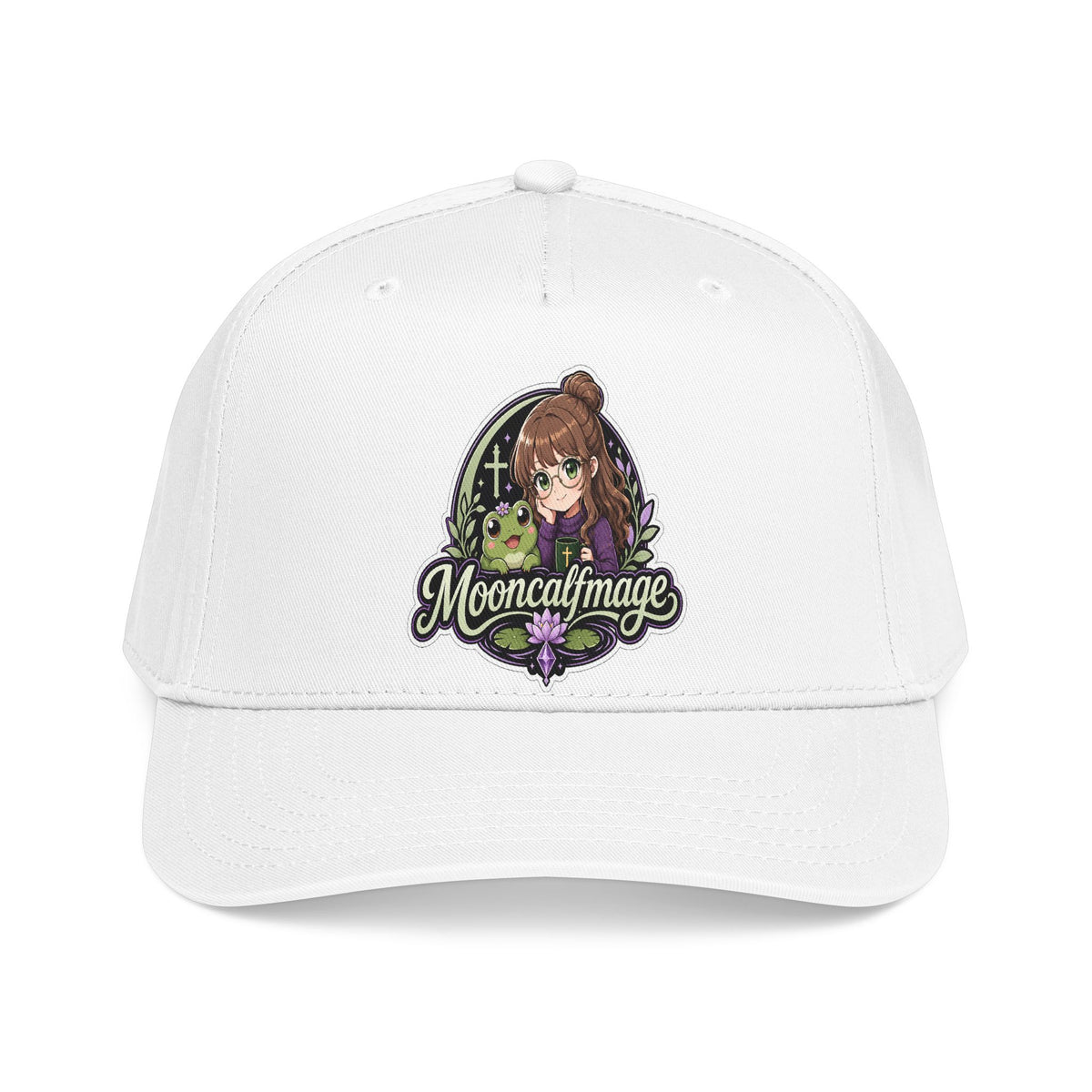 MOONCALFMAGE Logo Baseball Cap — Retro Gamer Streetwear Hat
