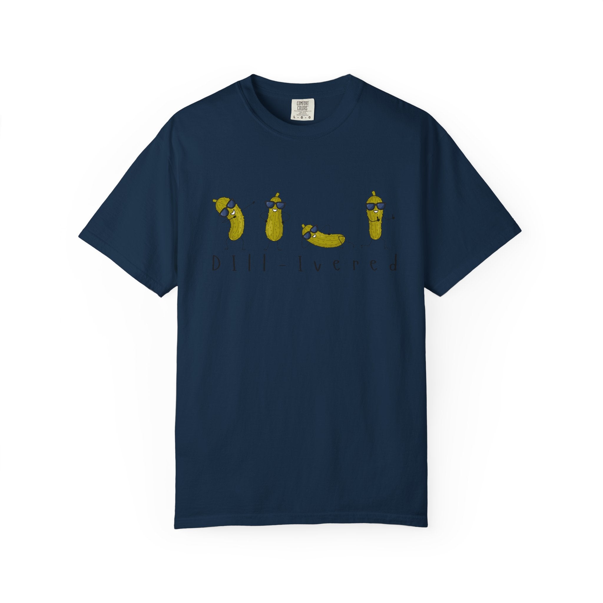Dill-Livered Pickle Pun T-Shirt — Funny Pickle Lover Tee