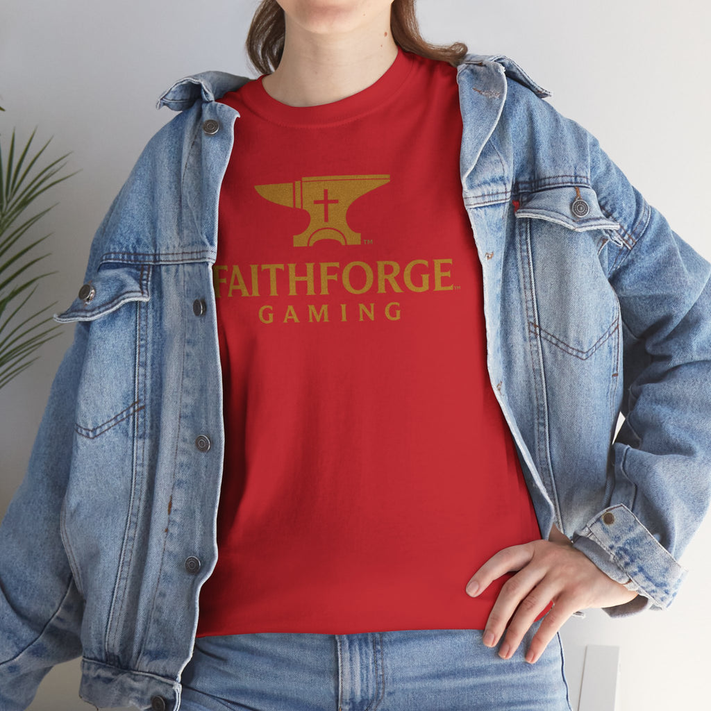 (Canada) FaithForge Gaming T-Shirt — Anvil & Cross Logo Tee for Christian Gamers