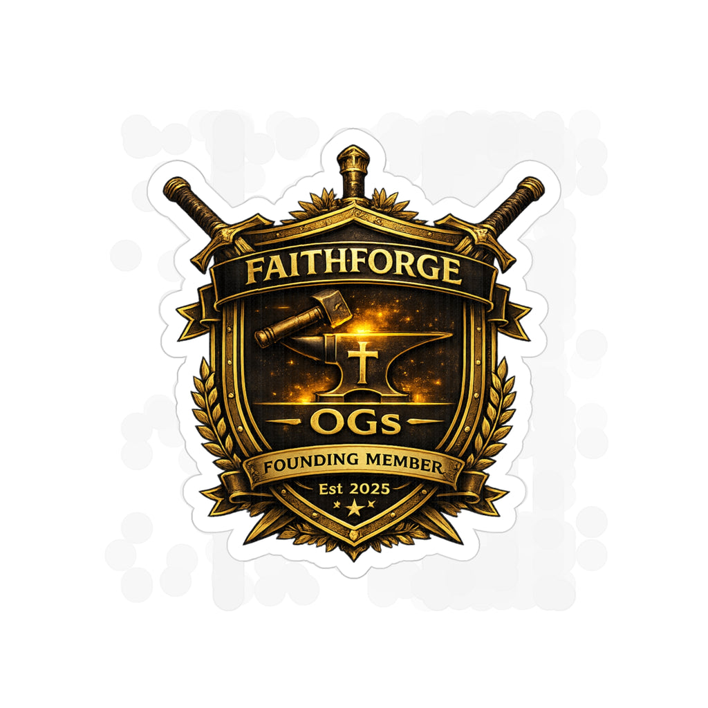 Faithforge Gaming Die-Cut Outdoor Sticker - Waterproof Transparent Logo Decal
