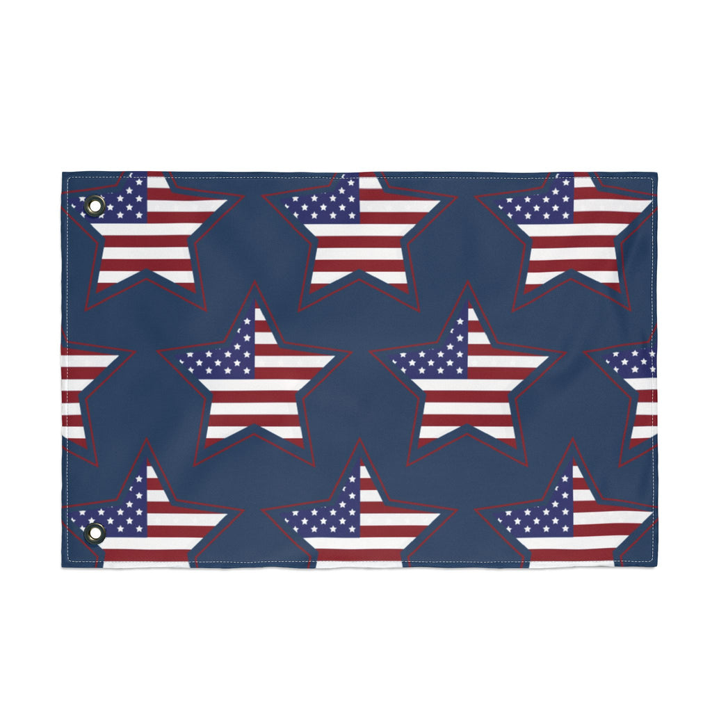 American Star Pattern Double-Sided Flag – Patriotic Stars & Stripes Garden Flag for 4th of July, Memorial Day, Veterans Day