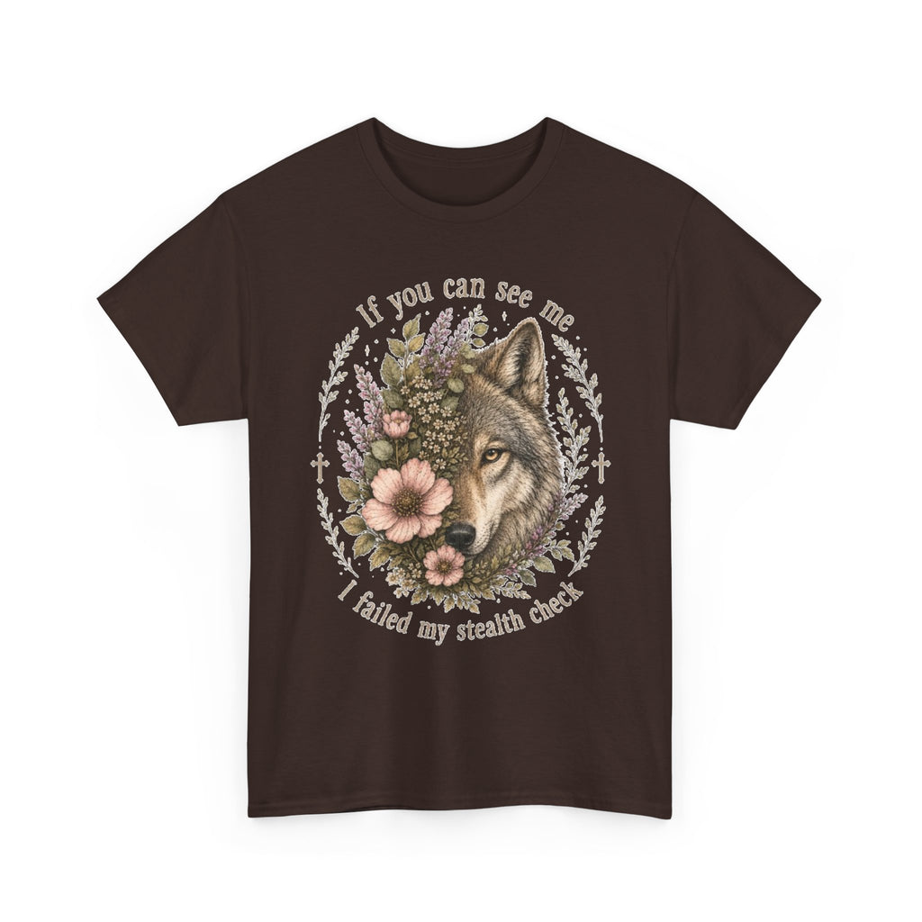 seawolf Floral Tee — "If you can see me I failed my stealth check" Graphic T-Shirt