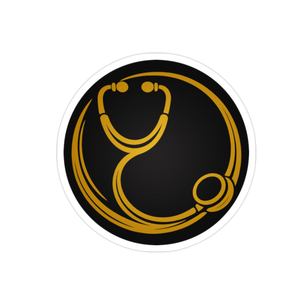 DoctorJSWAYS Die-Cut Outdoor Clear Sticker - Waterproof Transparent Logo Decal Best on Light Surfaces