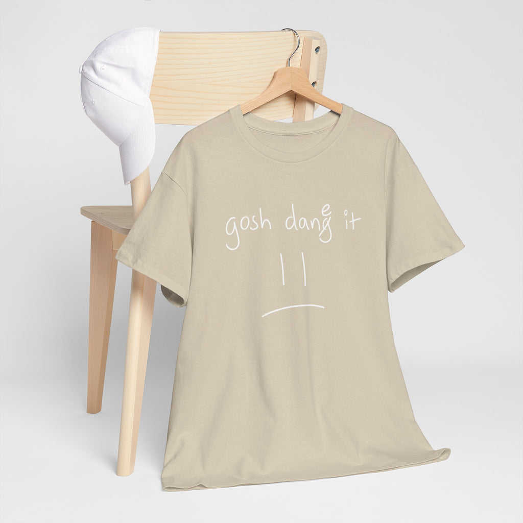 DoctorJSWAYS gosh dane it T-Shirt — Minimal Logo Black Tee with Bold Back Text