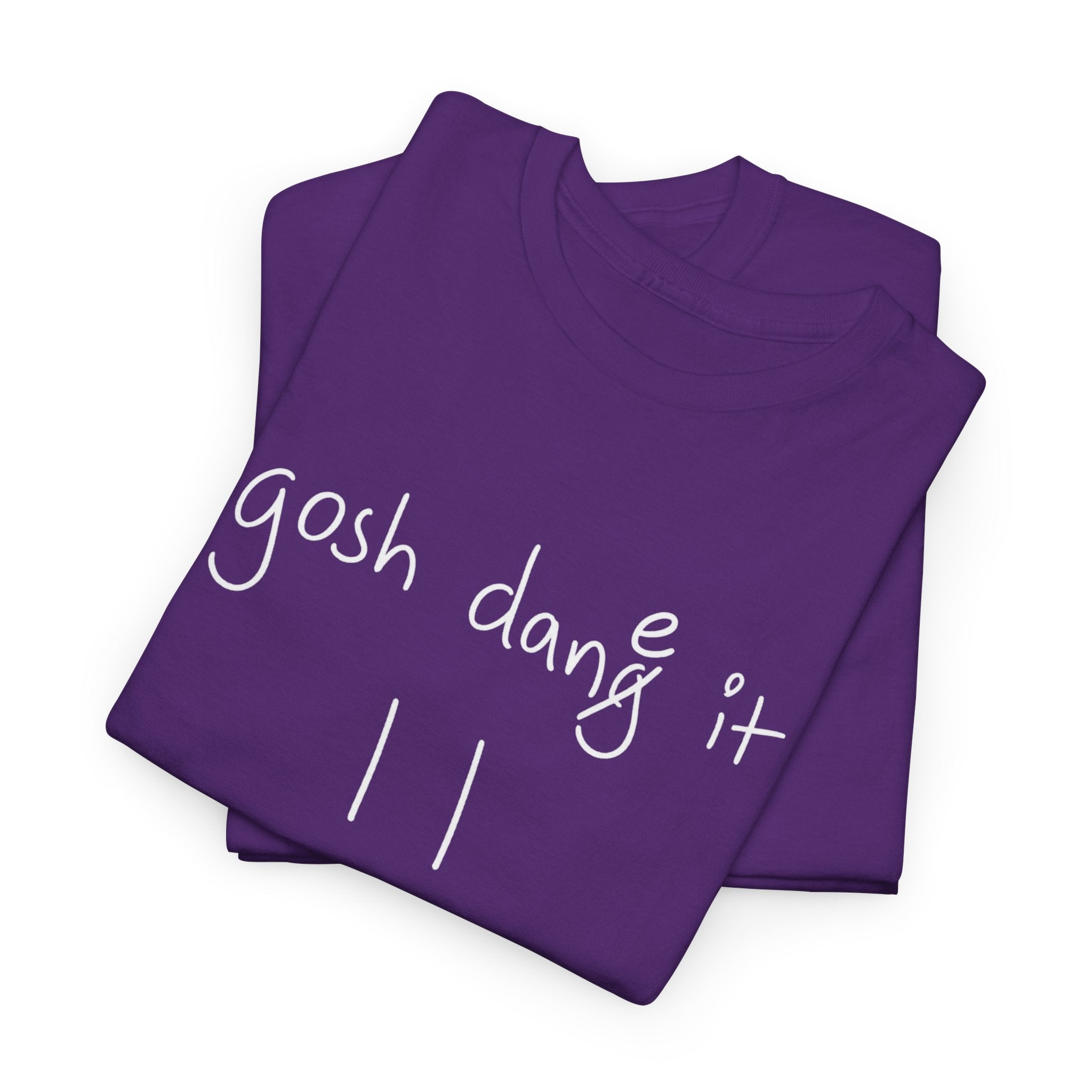 DoctorJSWAYS gosh dane it T-Shirt — Minimal Logo Black Tee with Bold Back Text