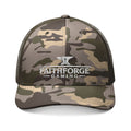 Camo Trucker Hat — Embroidered "FaithForge" Eagle Cap