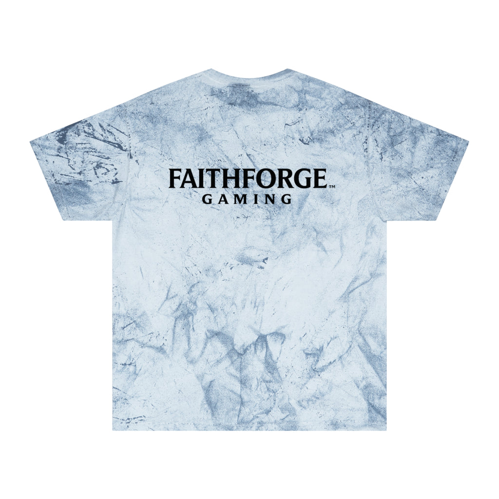 FaithForge Gaming Tie-Dye T-Shirt — Distressed Logo Tee