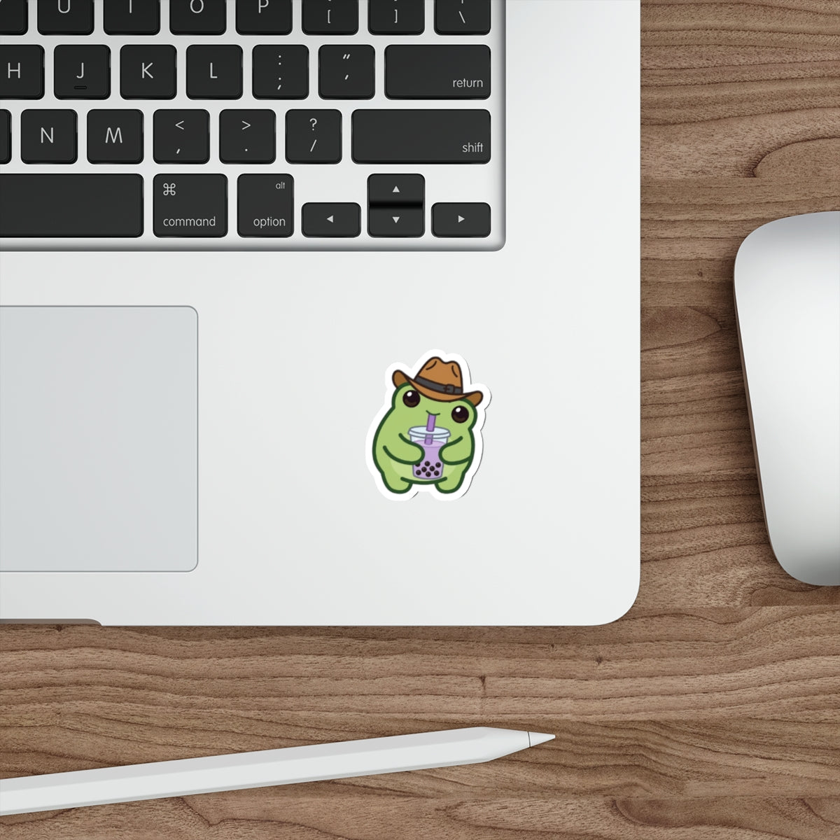 Boba Frog Die-Cut Sticker