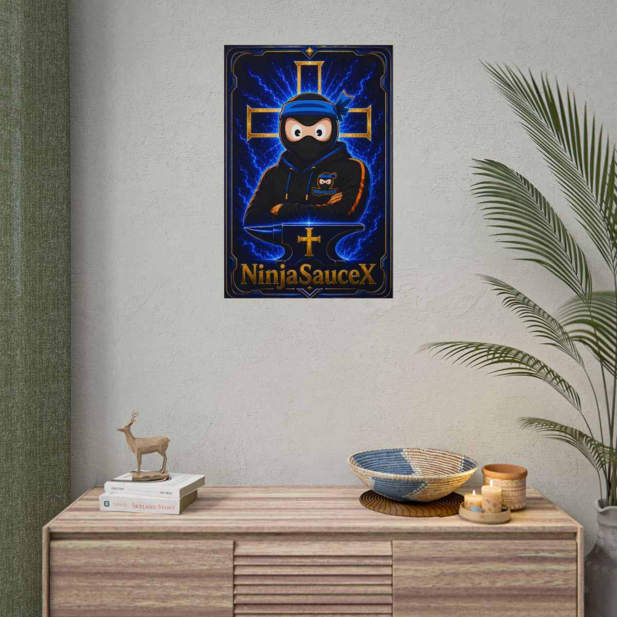 NinjaSauceX Poster — Streamer Wall Art (Rolled Poster)