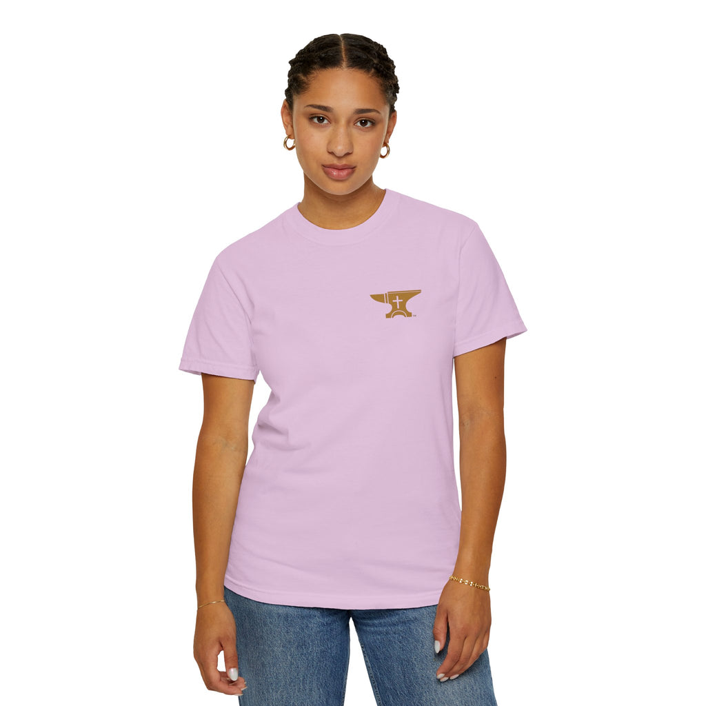 FaithForge Gaming T-Shirt — Logo Tee with Anvil & Cross (Christian Gamer Apparel)