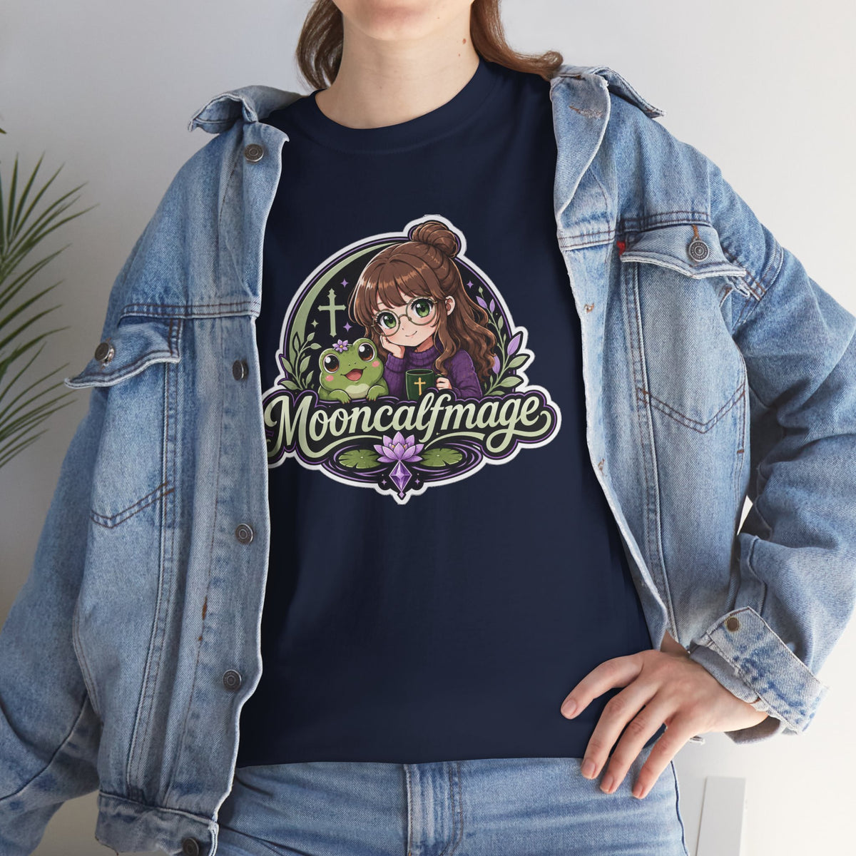 MOONCALFMAGE Logo Tee - Gamer/Streamer T-Shirt Blue GBSG (Gather)