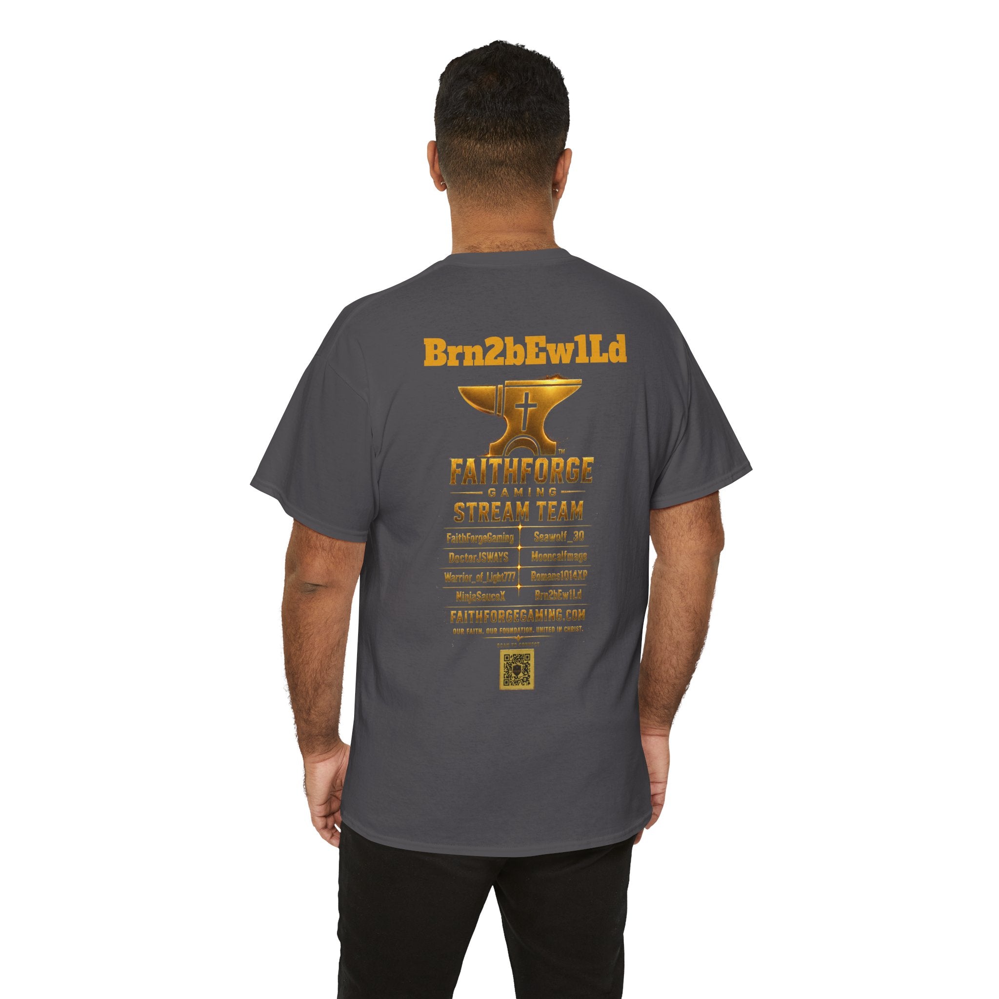 Copy of FaithForgeGaming Tee — FaithForge Stream Team Black Graphic T‑Shirt -FaithForgeGaming
