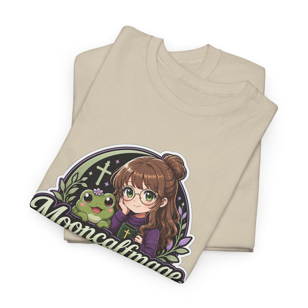 MOONCALFMAGE Logo Tee - Gamer/Streamer T-Shirt Blue GBSG (Gather)