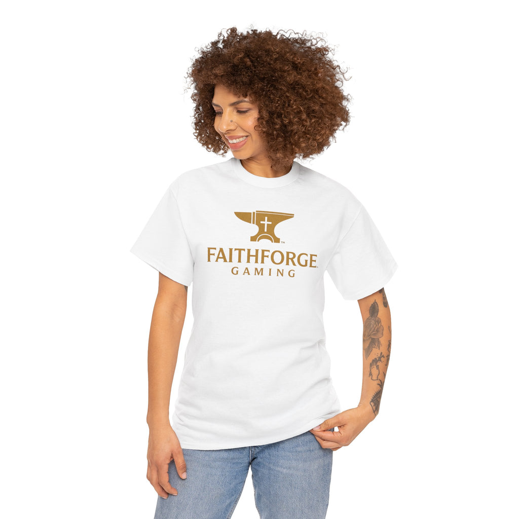 (Canada) FaithForge Gaming T-Shirt — Anvil & Cross Logo Tee for Christian Gamers