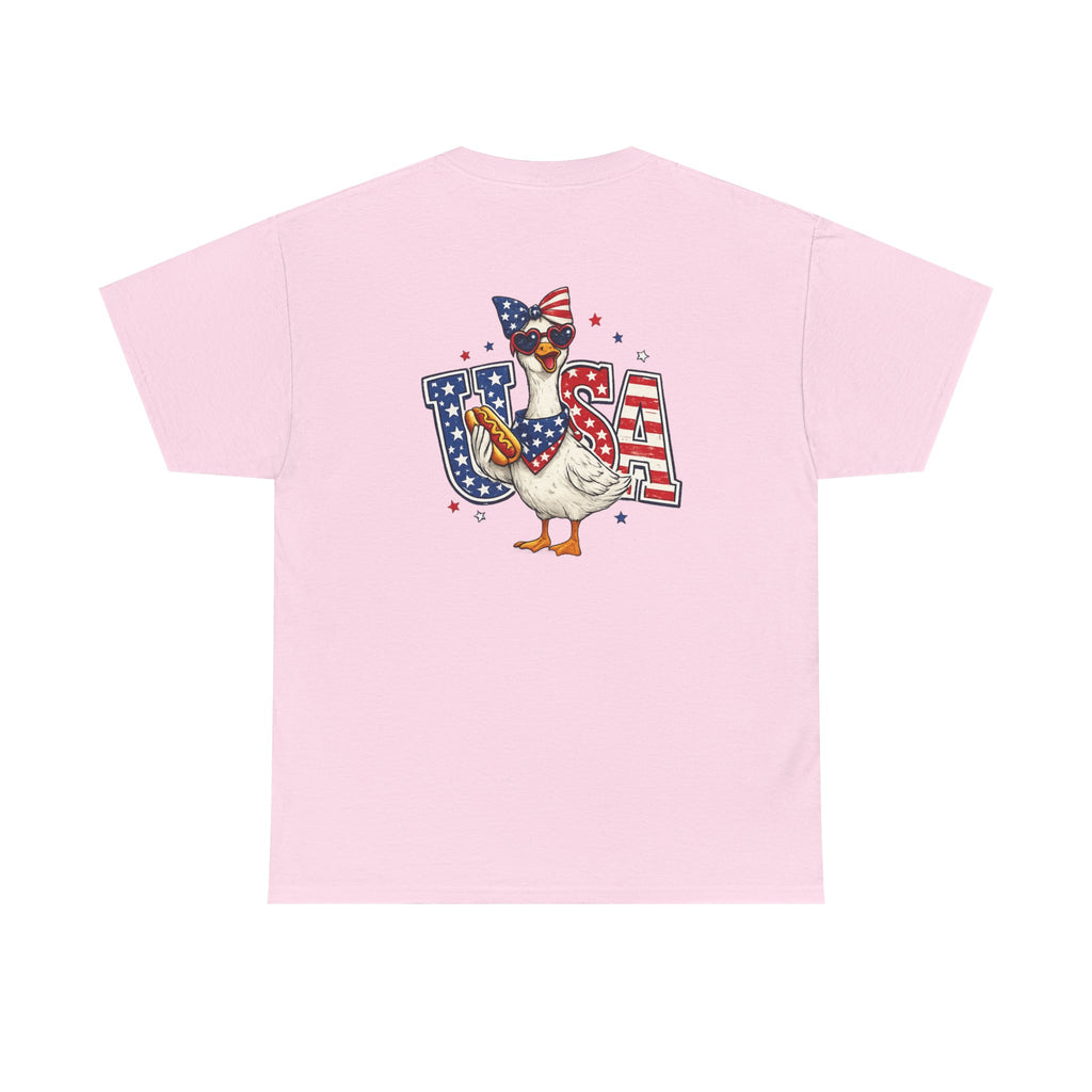 USA sunflower Patriotic T‑Shirt — American Flag Graphic Tee for 4th of July