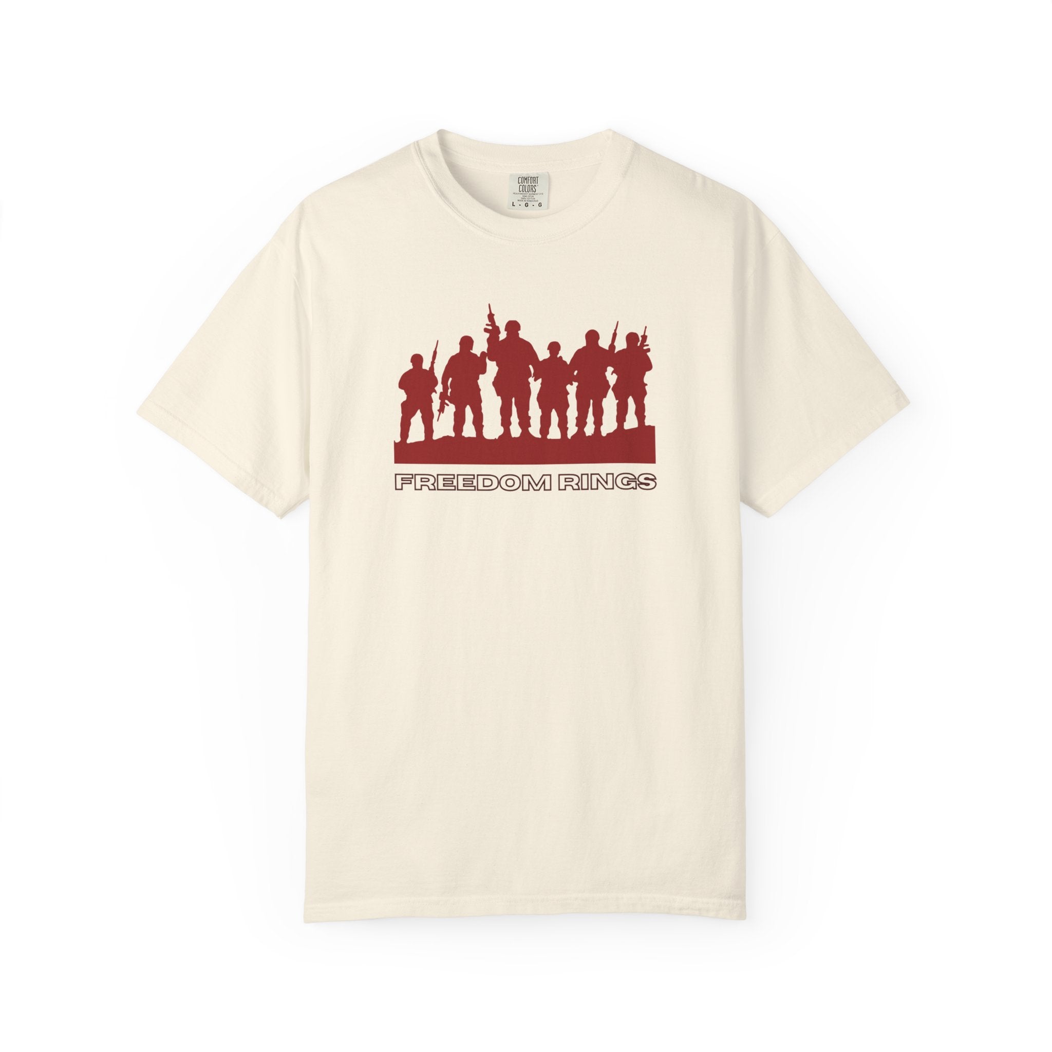 T-Shirt — 'American Heroes' Silhouette Design (Veteran & Military Tribute)