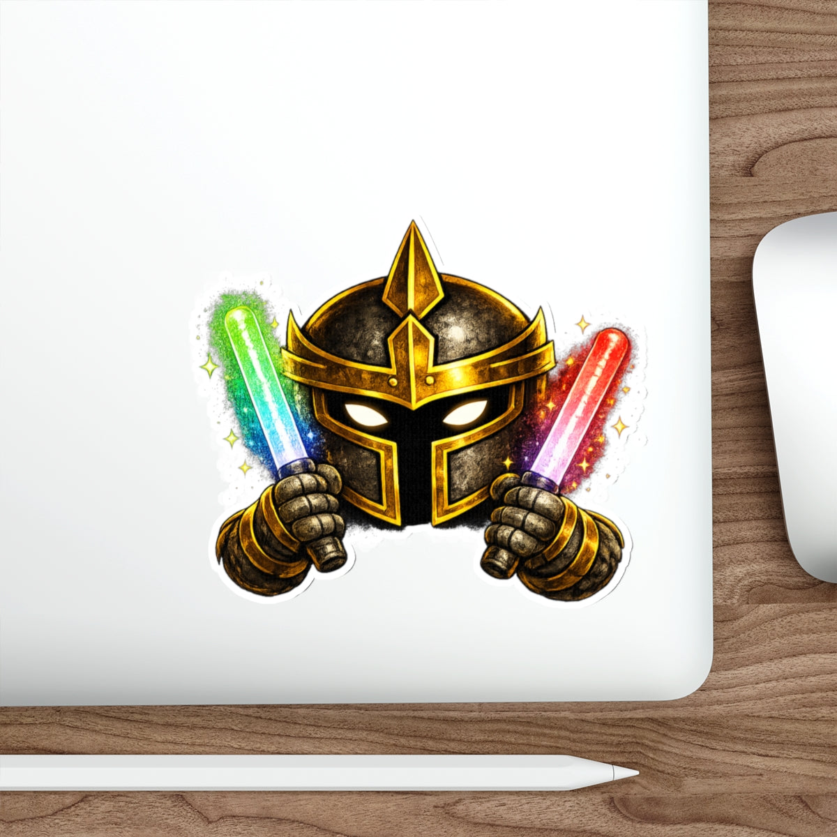 FaithForge Knight Dance Die-Cut Sticker — Water-resistant vinyl