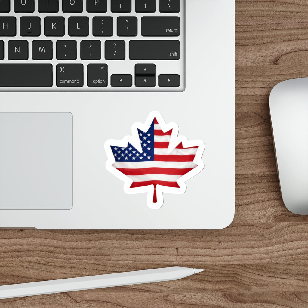 Canadian American sticker