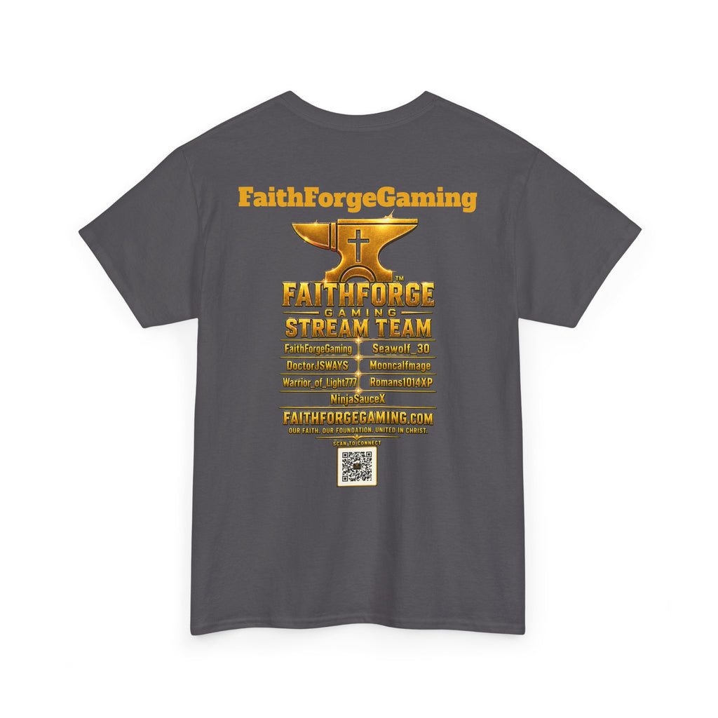 FaithForgeGaming Tee — FaithForge Stream Team Black Graphic T‑Shirt -FFG