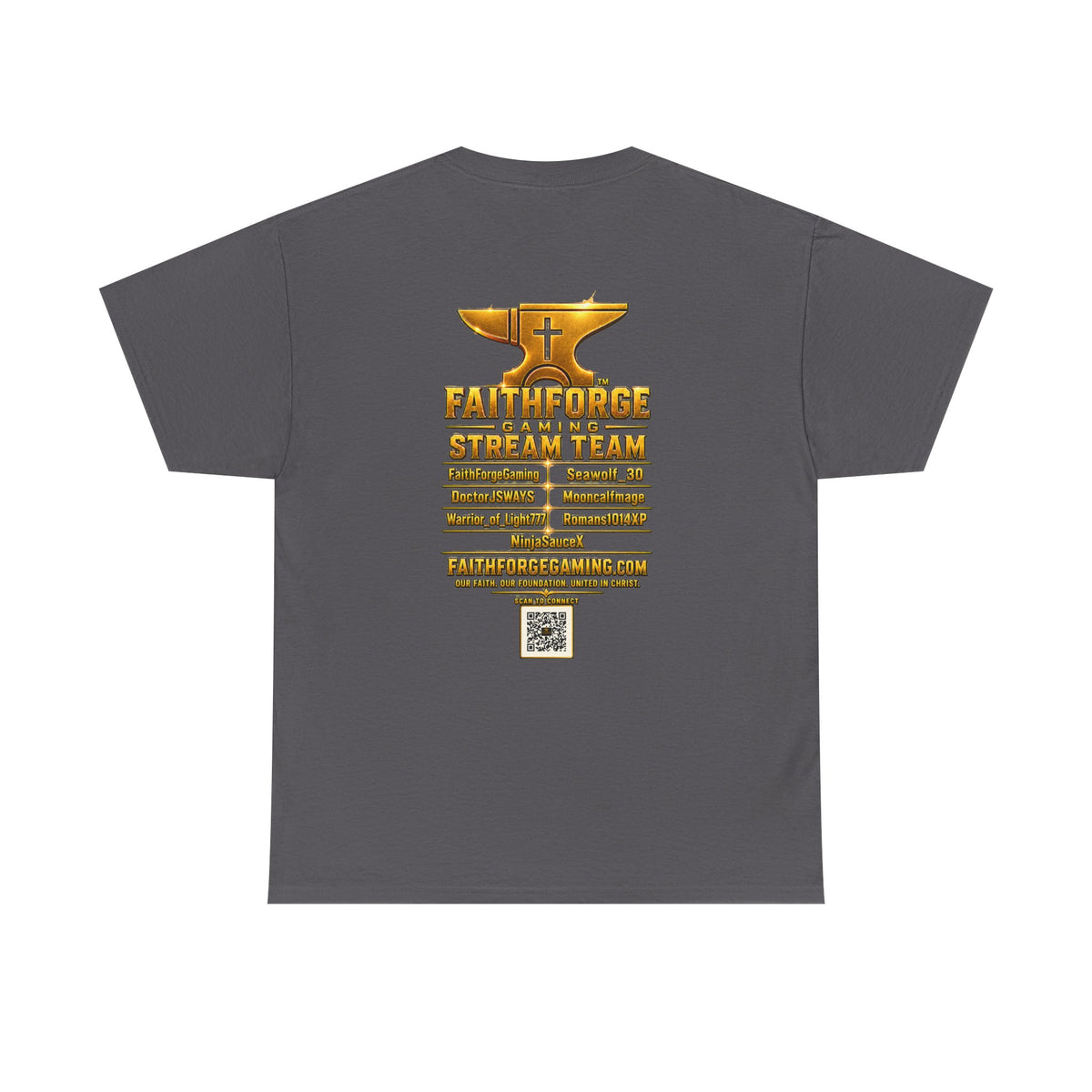 Custom FaithForgeGaming Tee (Personalization Enabled) - FaithForge Stream Team