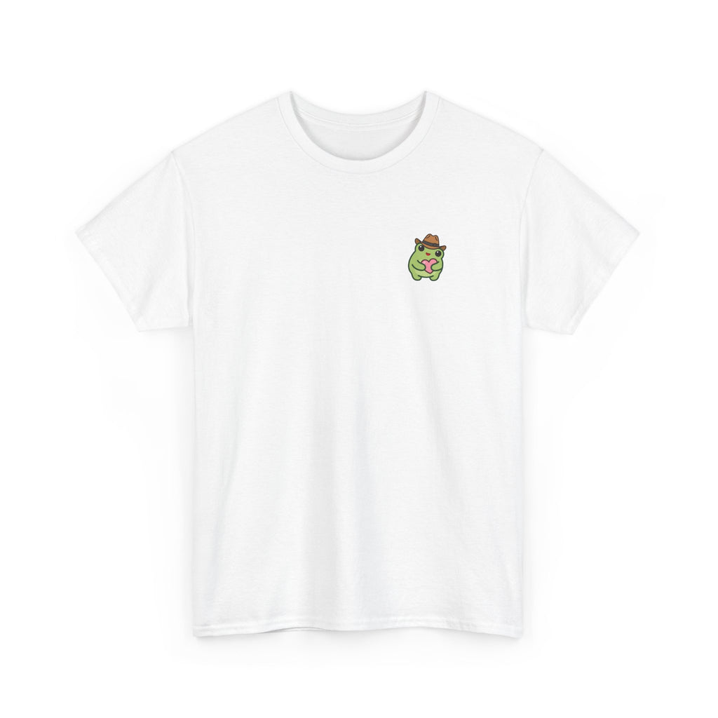 T-Shirt — Cute Smiling Frog holding heart