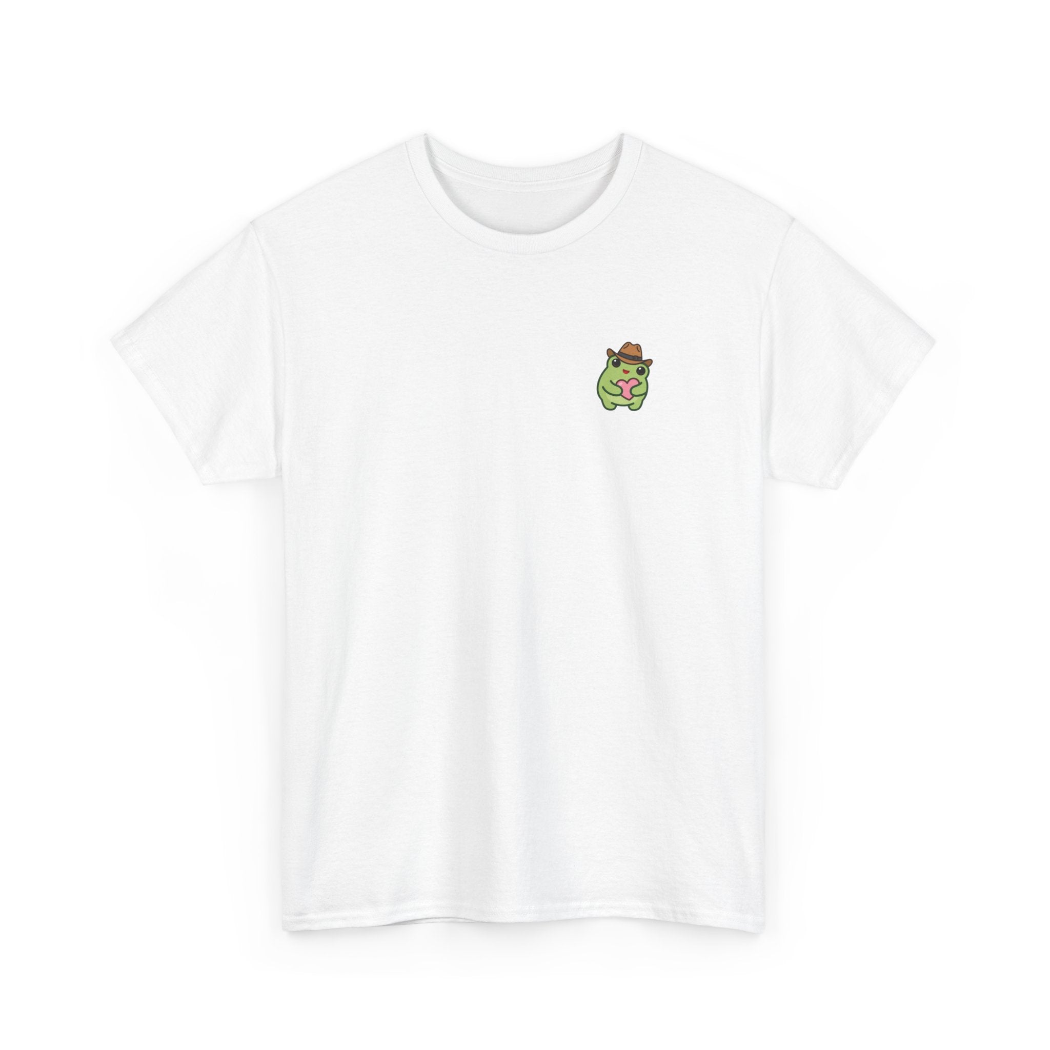 T-Shirt — Cute Smiling Frog holding heart