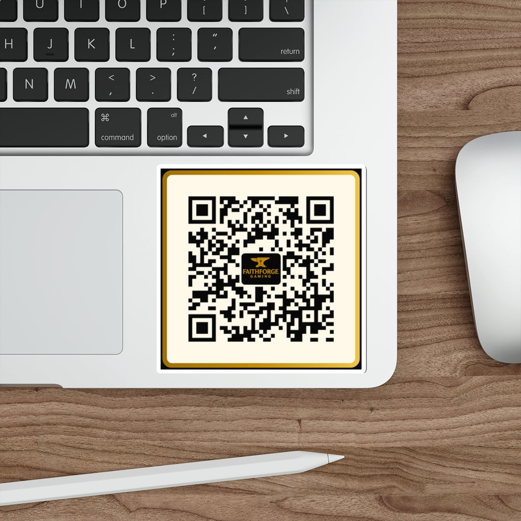 FaithForge Gaming QR Code Die-Cut Sticker Indoor/Outdoor
