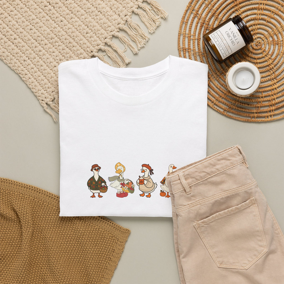 Thanksgiving Goose Crew T‑Shirt